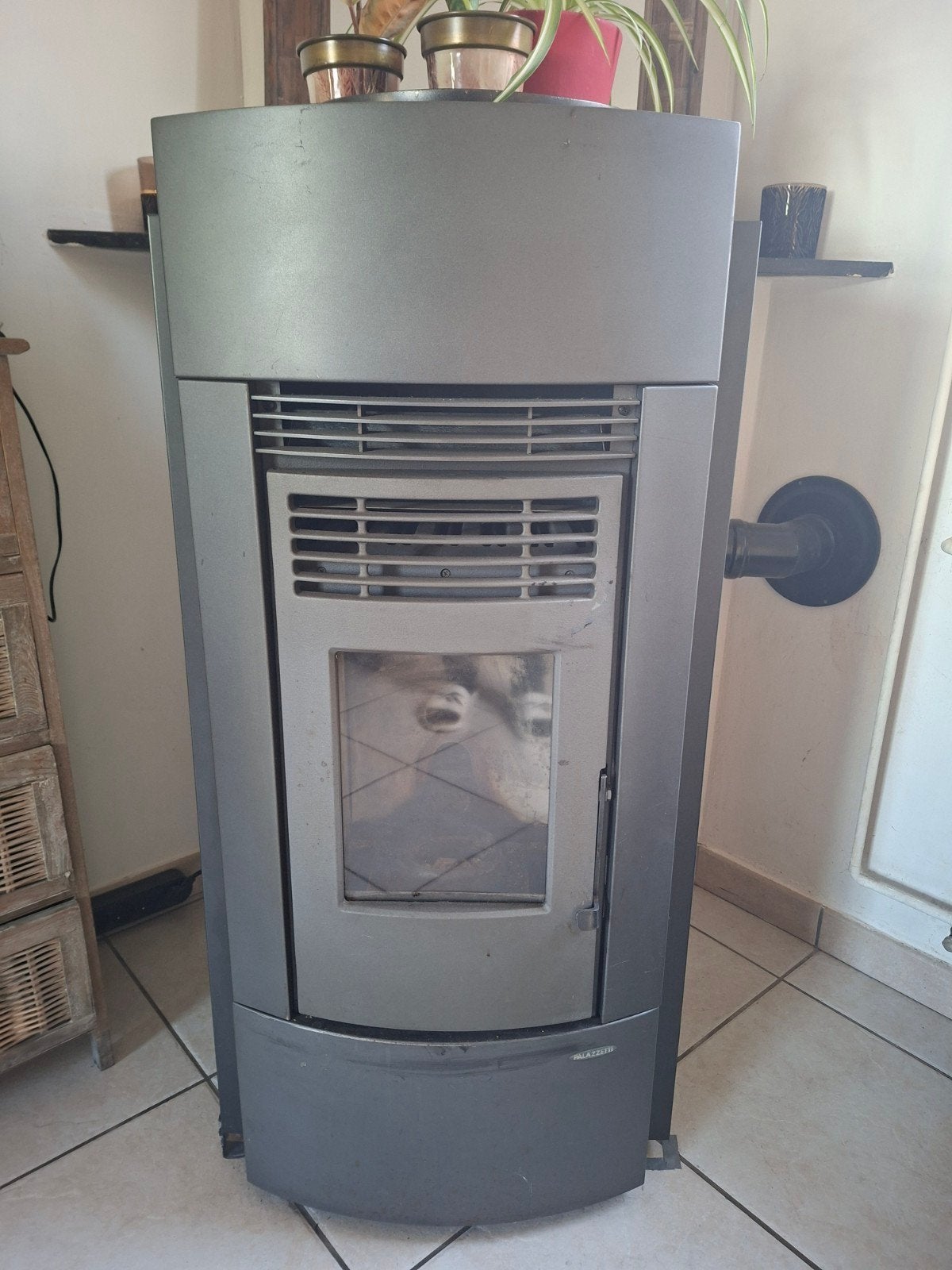 pelletkachel Palazzetti catarina ecofire 6kw, Huis en Inrichting, Ophalen, Gebruikt, Overige brandstoffen, Pelletkachel