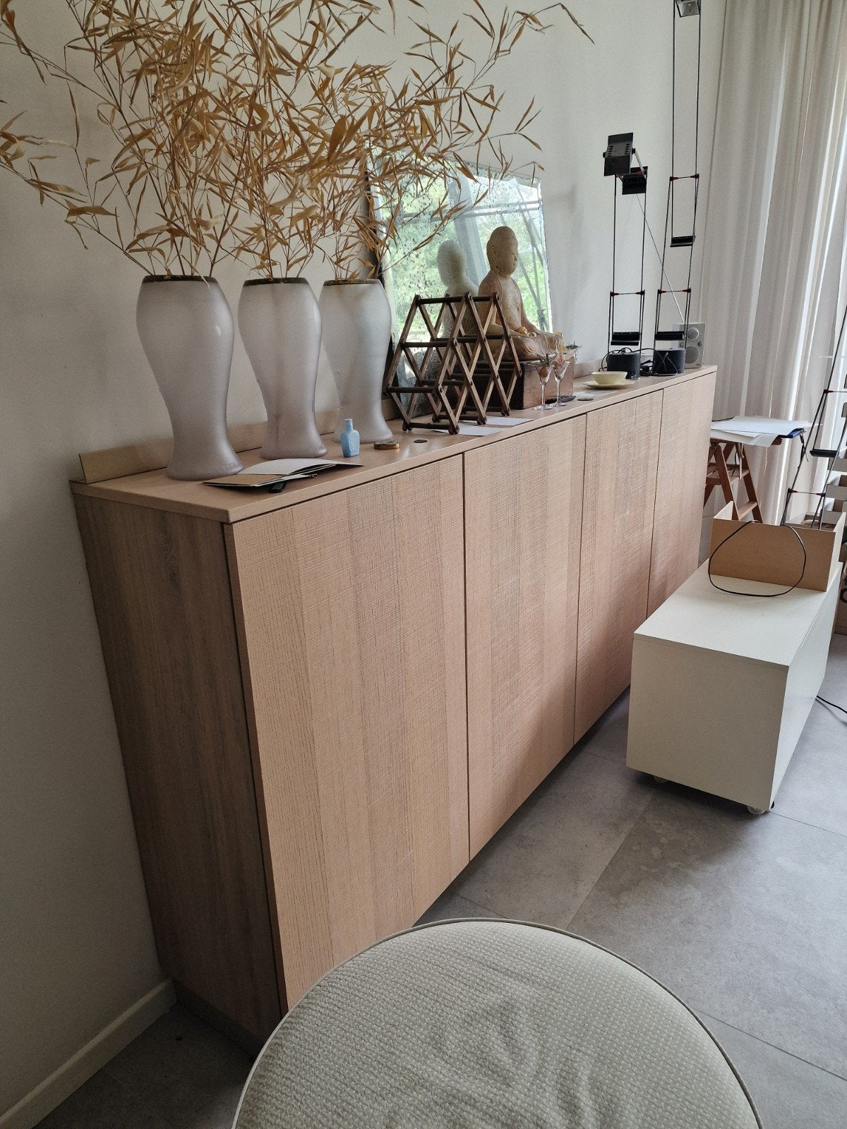 Buffet IKEA, Avec porte(s), 25 à 50 cm, 200 cm ou plus, Comme neuf