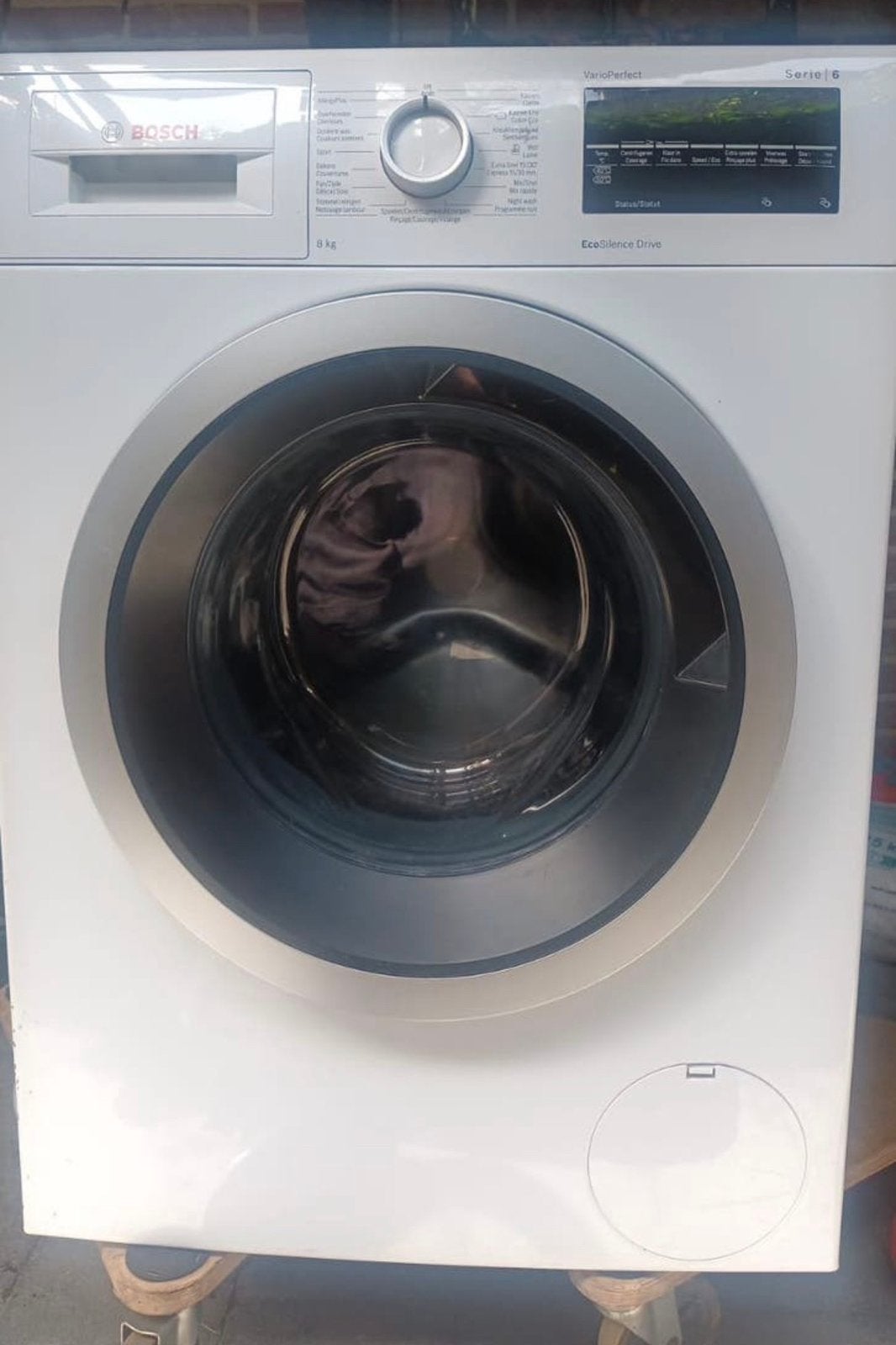Boswasmachine 8kg met nieuwe rubber !, Elektronische apparatuur, Wasmachines, Ophalen, Zo goed als nieuw