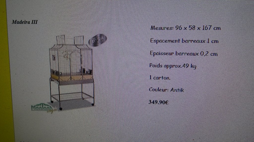A SAISIR belle et grande cage perruches ,perroquet A SAISIR, Enlèvement, Comme neuf, Métal, Cage à oiseaux