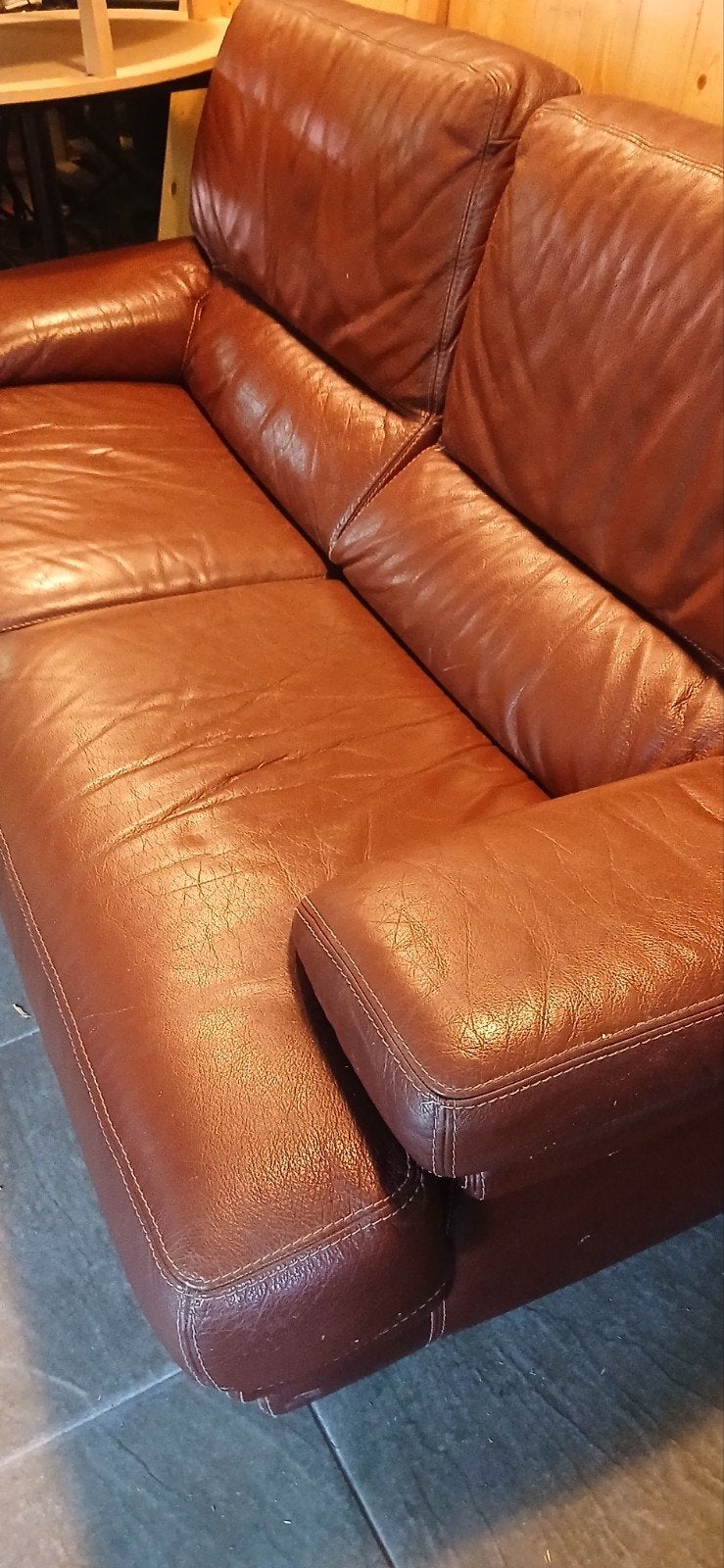fauteuil cuir, Enlèvement, Cuir