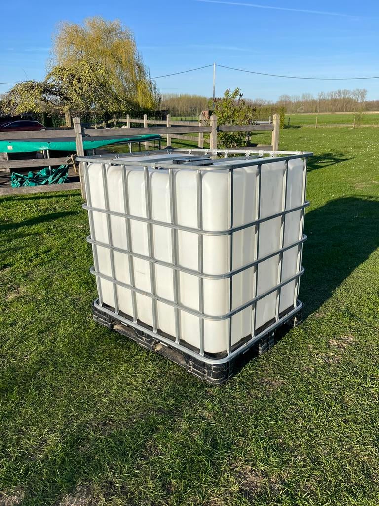 Gereserveerd! Ibc vat watervat waterton 1000L, Ophalen, Zo goed als nieuw