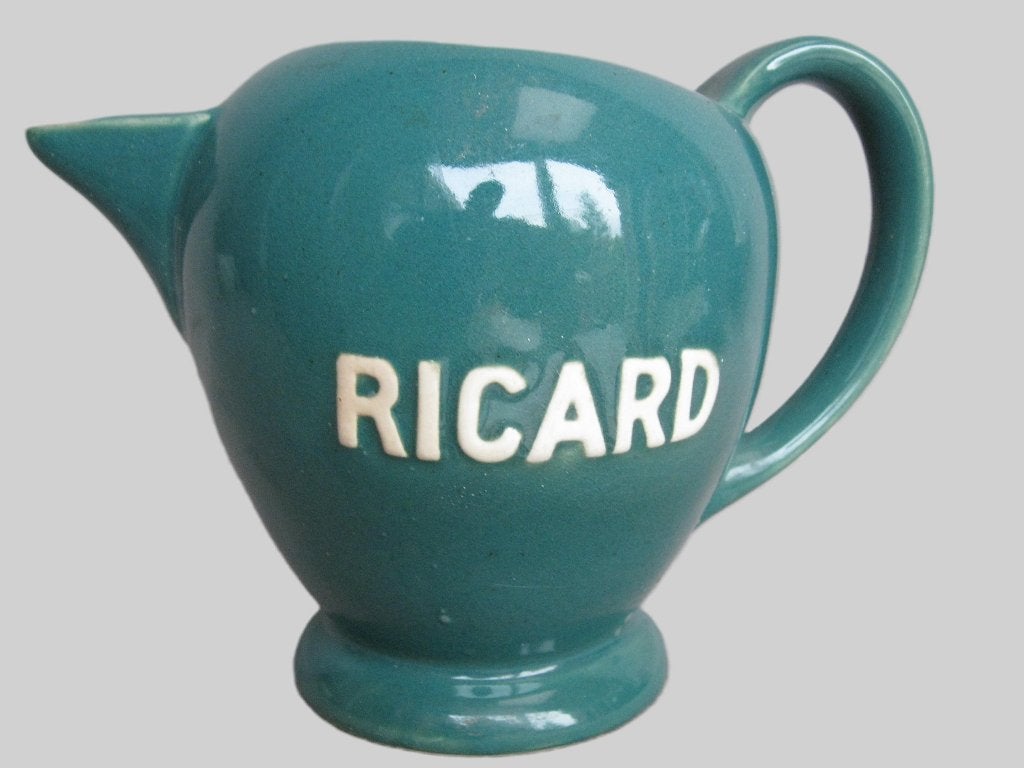 ZELDZAME vintage 1L kruik Ricard groen., Antiek en Kunst, Ophalen