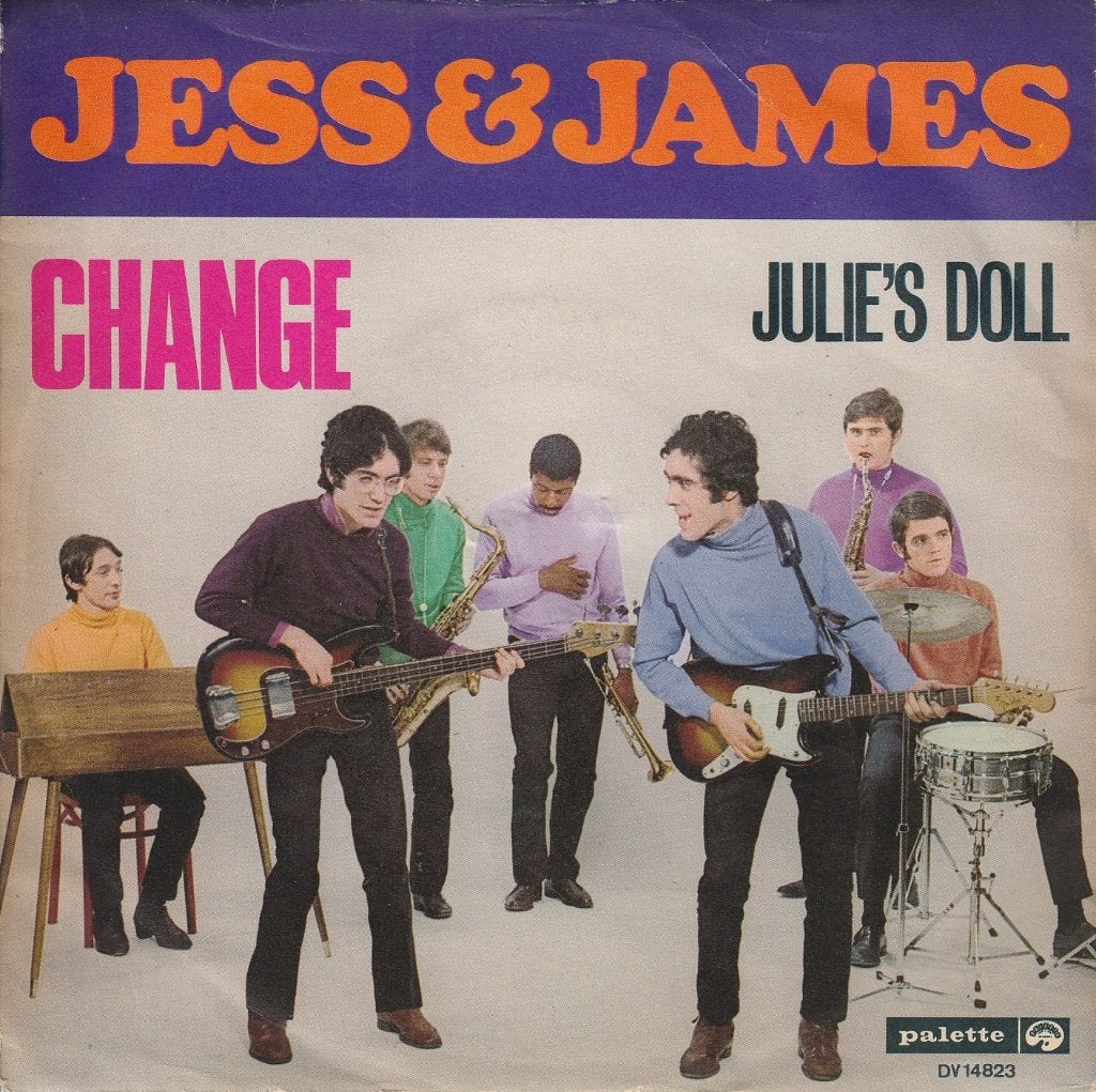 Jess & James - Change - BELPOP, 7 inch, Single, Zo goed als nieuw, 1960 - 1969