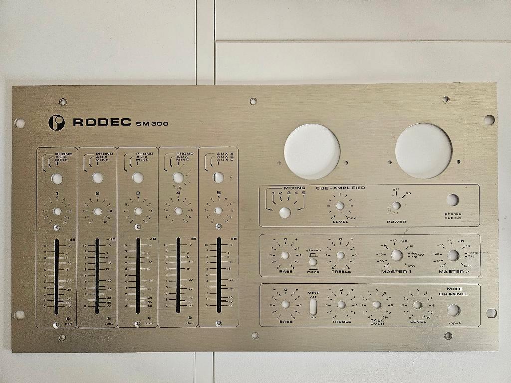 Plaques frontales RODEC, Musique & Instruments, Tables de mixage, Enlèvement ou Envoi, Utilisé