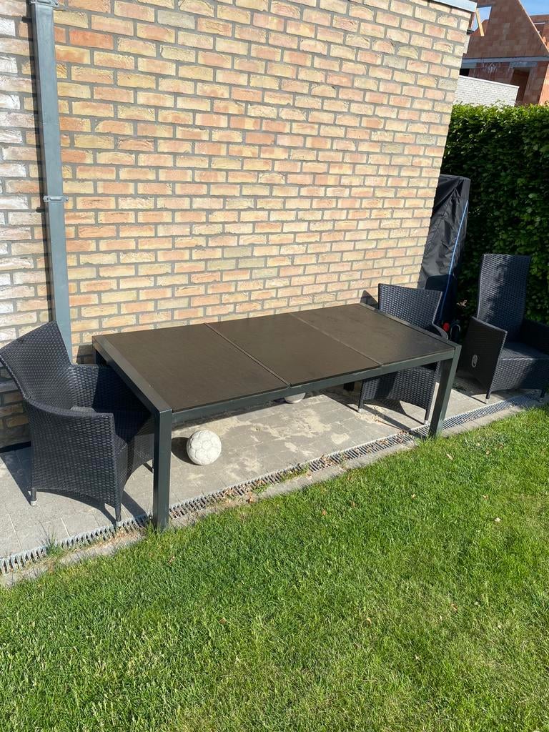 Tuin tafel, Tuin en Terras, Ophalen, Gebruikt, Rechthoekig, Metaal