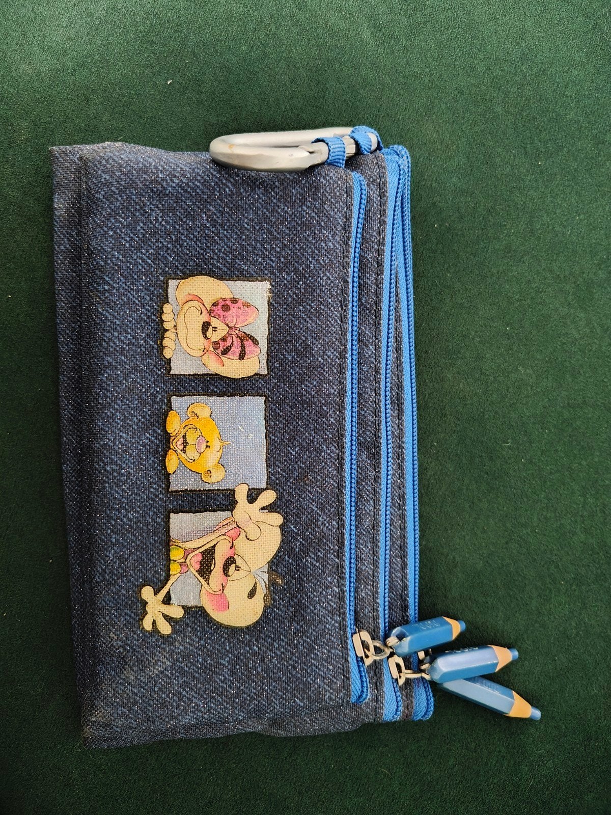 Vintage Diddl 3-vaks pennenzak / etui – origineel Depesche, Collections, Enlèvement ou Envoi, Diddl, Utilisé