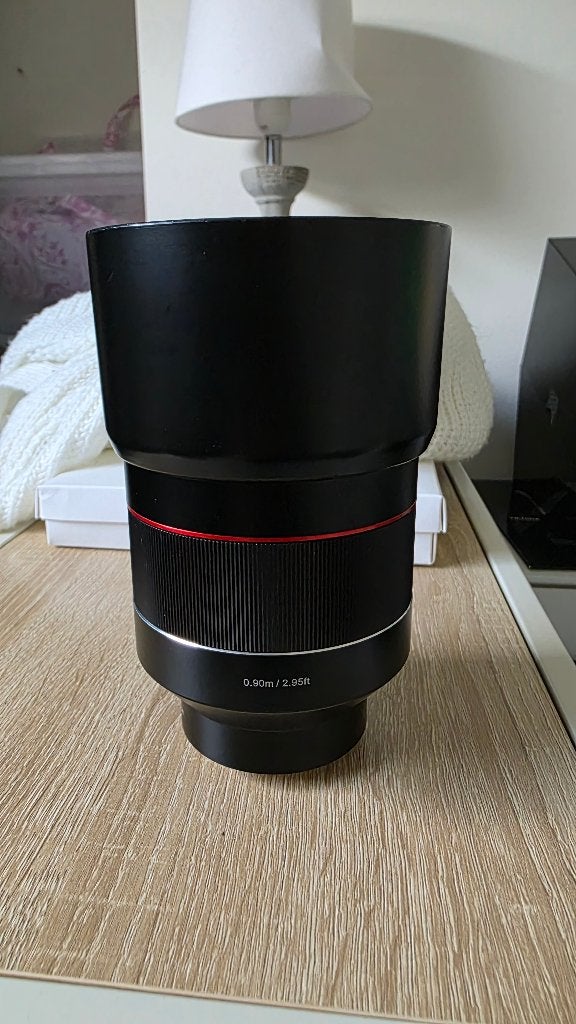 Samyang AF 85mm F/1.4 Sony FE mount, Ophalen of Verzenden, Gebruikt, Telelens