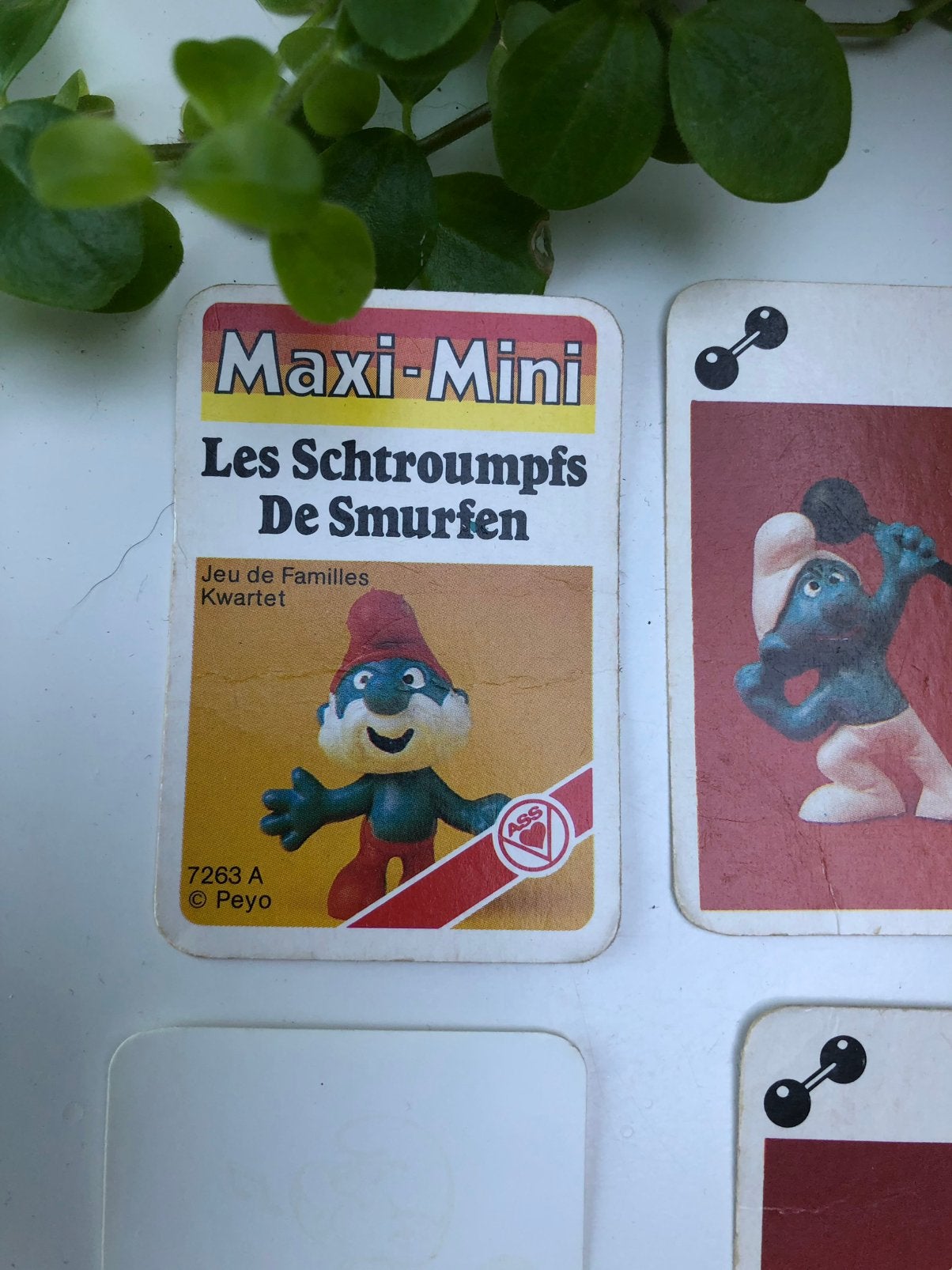 De smurfen kwartet (maxi mini), Verzamelen, Smurfen, Ophalen, Gebruikt, Verschillende Smurfen, Gebruiksvoorwerp