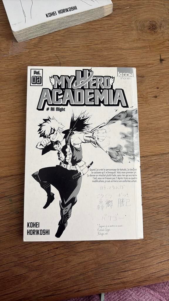 Manga my hero academia, Enlèvement, Comme neuf