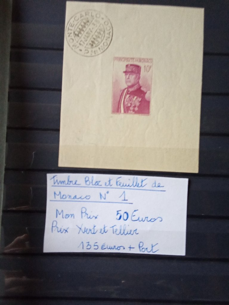 TIMBRE MONACO, Timbres & Monnaies, Enlèvement ou Envoi