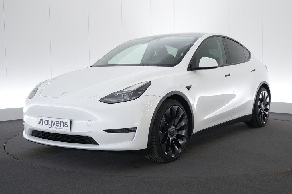 (2DGJ979) TESLA MODEL Y, Autos, Cuir, Achat, Phares entièrement LED, Carnet d'entretien
