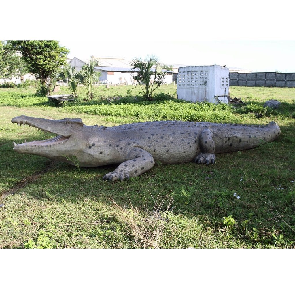 Krokodil 12 meter - levensecht krokodil beeld XXL, Ophalen, Nieuw