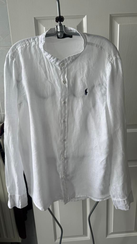 Linnen hemd maat xl ralph lauren nieuw, Ophalen of Verzenden, Zo goed als nieuw
