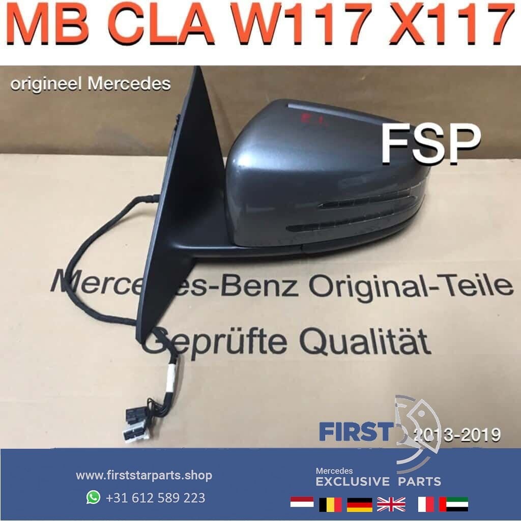 W117 X117 CLA elektrisch inklapbare spiegel Mercedes grijs, -, Utilisé, -, -