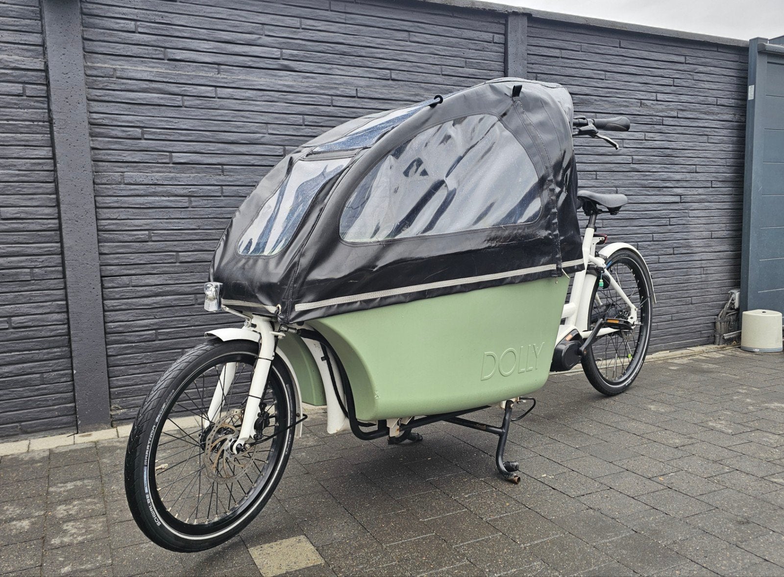 E-bakfiets Dolly bafang middenmotor met maxicosi houders, Fietsen en Brommers, Ophalen, Zo goed als nieuw, Elektrisch