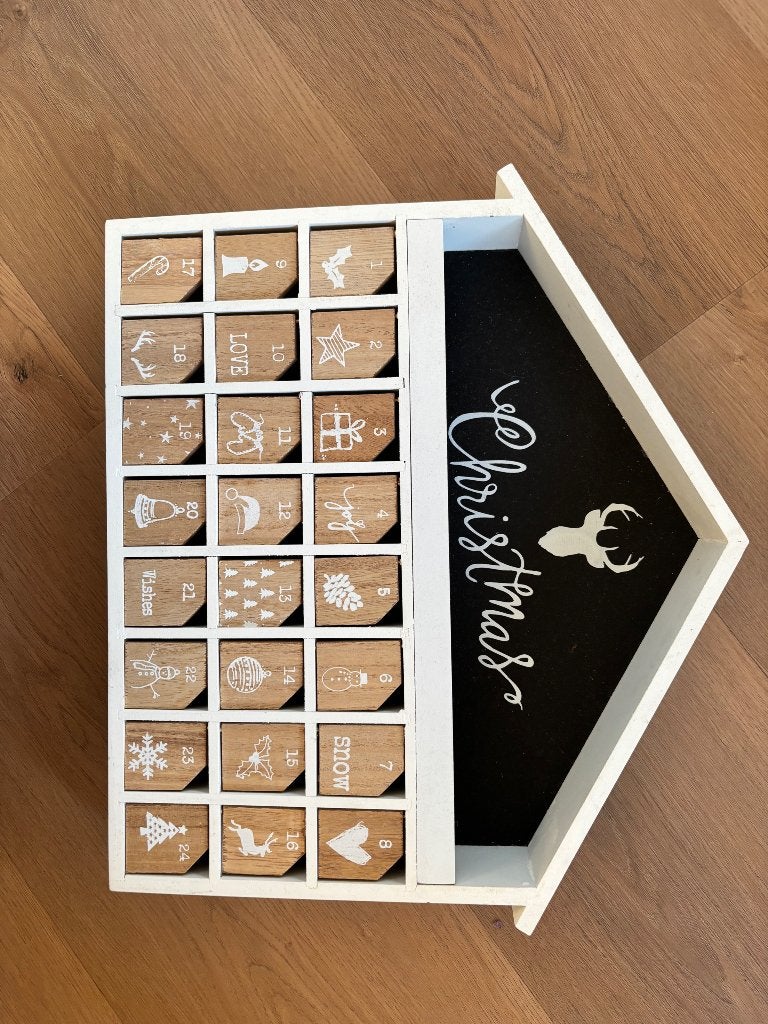 Houten adventskalender, Diversen, Ophalen, Nieuw