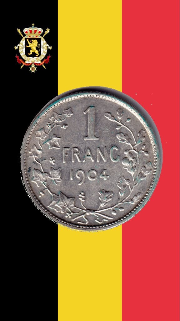 1 franc 1904 FR (point) - Léopold II, Enlèvement ou Envoi, Monnaie en vrac, Argent, Argent