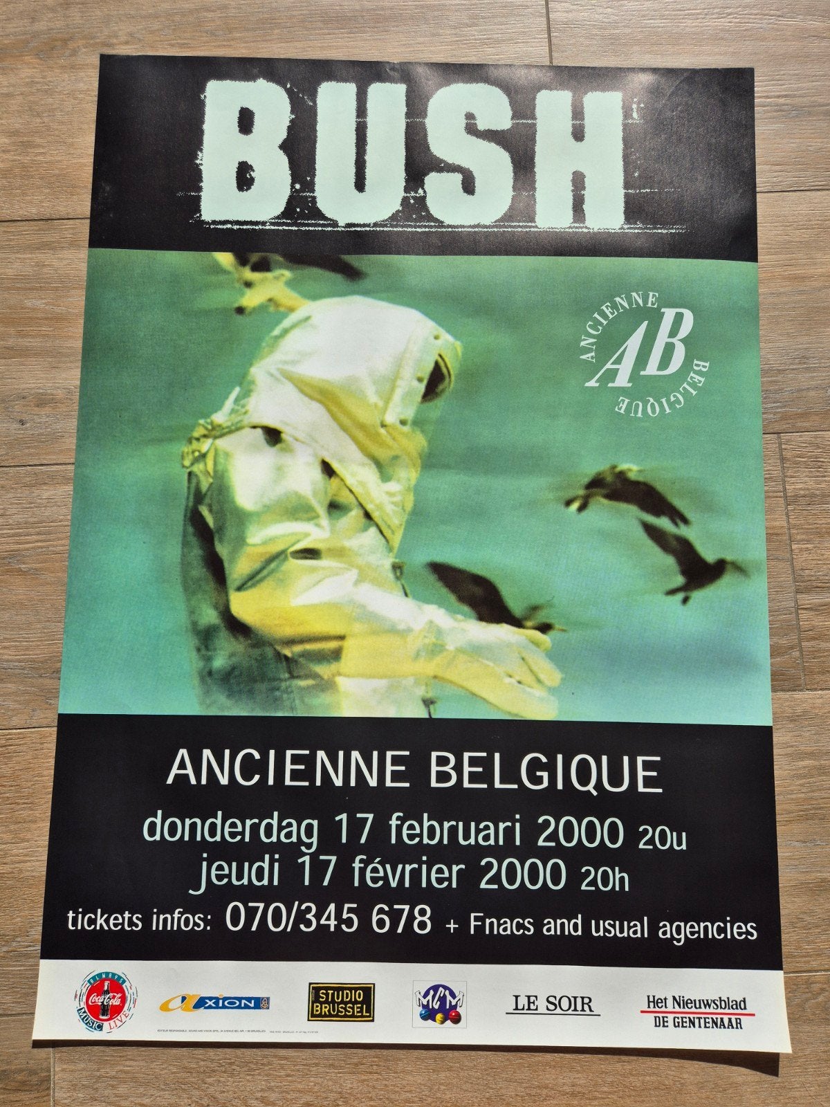 Concertposter Bush AB 2000, Verzamelen, Ophalen of Verzenden, Zo goed als nieuw, Muziek