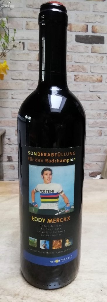 Eddy Merckx wijnfles, Verzamelen, Ophalen, Nieuw