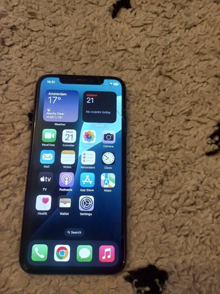 Apple iPhone XS 64GB werkt Face ID defect en krassen, Telecommunicatie, Ophalen, Gebruikt, IPhone XS, 64 GB