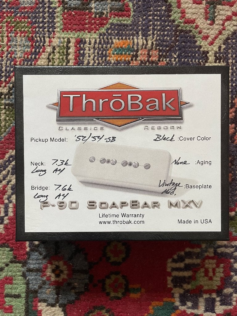 ThroBak '52/'54 Vintage P90 Guitar Pickup set Black, Muziek en Instrumenten, Ophalen of Verzenden, Zo goed als nieuw, Elektrische gitaar