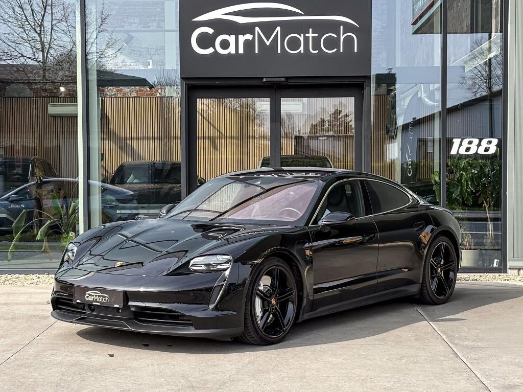 Porsche Taycan 4S | PANO | SPORT CHRONO | LUCHTVERING, Auto's, Porsche, Automaat, 421 kW, Zwart, Leder