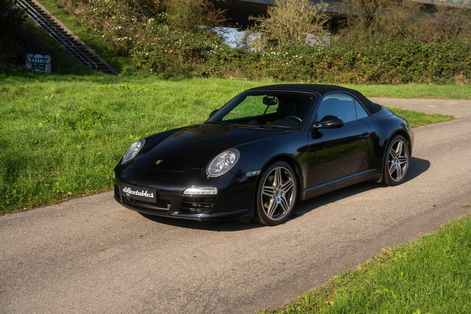 Porsche 997 Cabrio 3.8 Carrera 4S, Auto's, Automaat, Cabriolet, Xenon verlichting, Zwart
