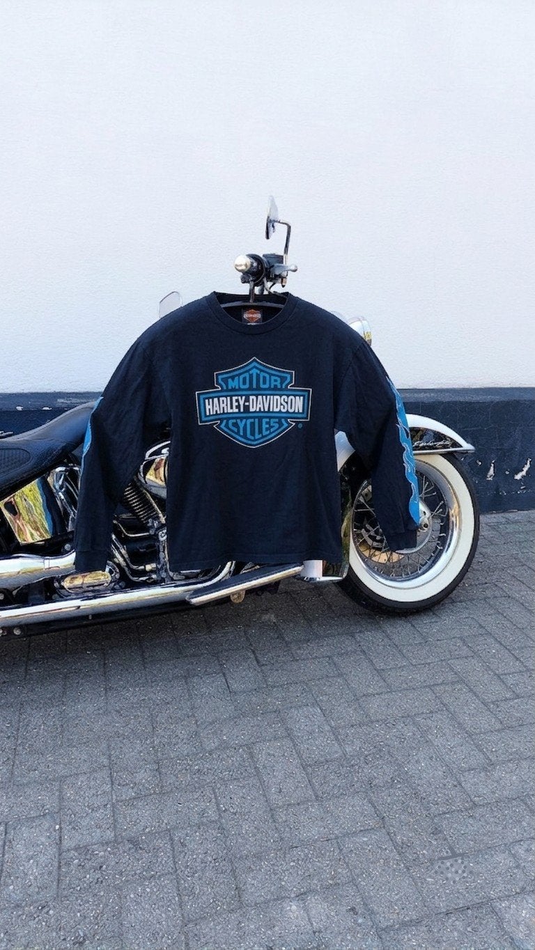 Harley-Davidson vintage shirt, Ophalen of Verzenden, Maat 56/58 (XL), Zwart, Harley Davidson