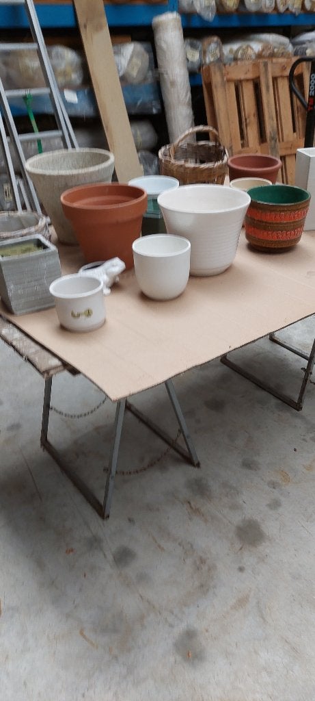 bloempotten, Tuin en Terras, Ophalen, Gebruikt, Aardewerk, Minder dan 40 cm