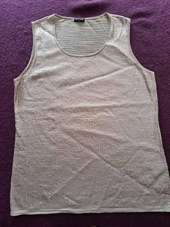 Gerry Weber Edition Gouden Sequin Top Maat L, Maat 42/44 (L), Ophalen of Verzenden, Zo goed als nieuw, Gerry Weber