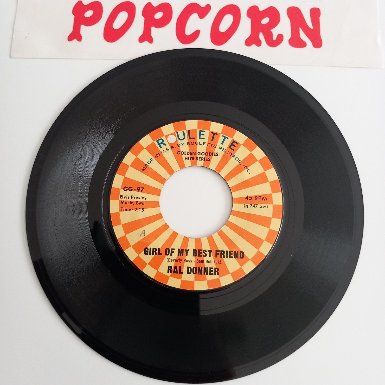 RAL DONNER. GIRL OF MY BEST FRIEND. 60S MUSIC 45T, Ophalen of Verzenden