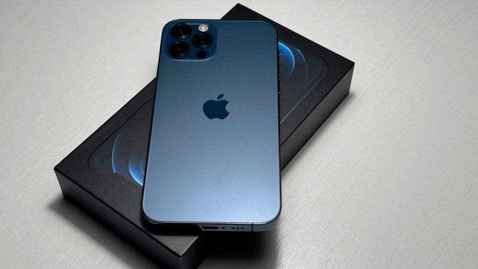 Apple iphone 12 PRO MAX 128 GB Pacific Blue, Enlèvement, Comme neuf, Apple
