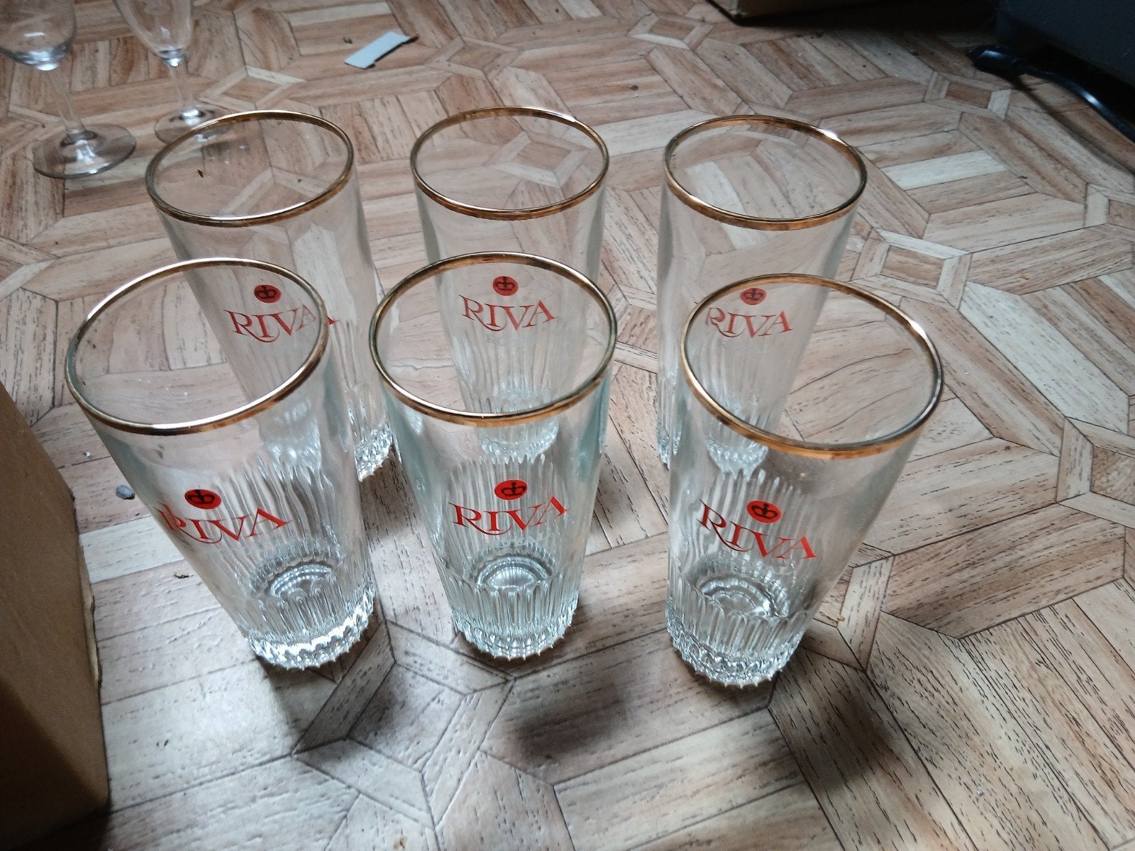 Lot de 6 verres à bière vintage RIVA ROYAL – Neufs, Collections, Enlèvement ou Envoi