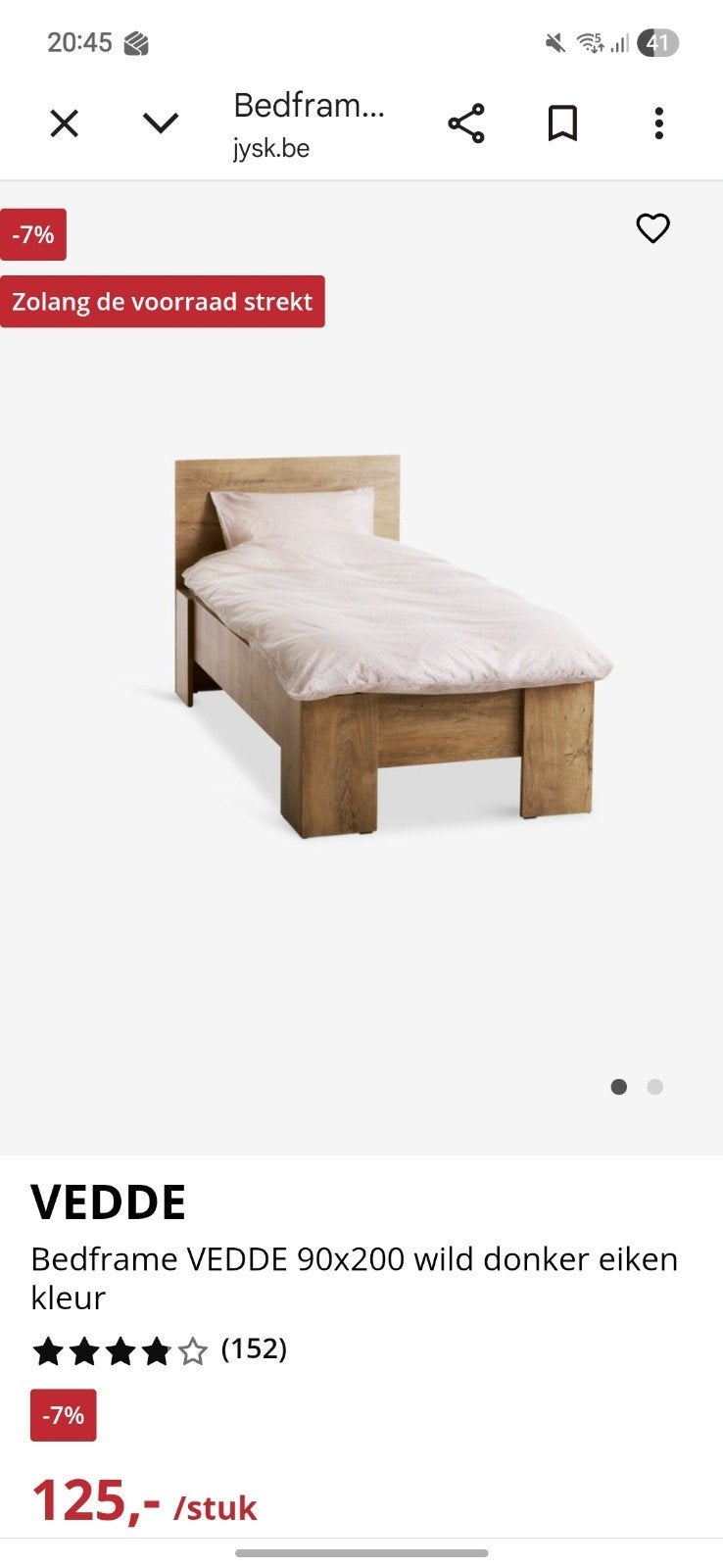 Bed van jysk 90x200, Huis en Inrichting, Ophalen
