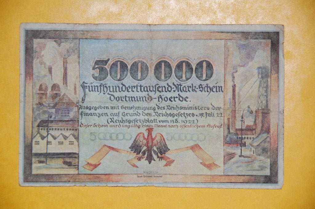 DORTMUND: 500.000 Mark 1922, Verzenden, Duitsland, Los biljet
