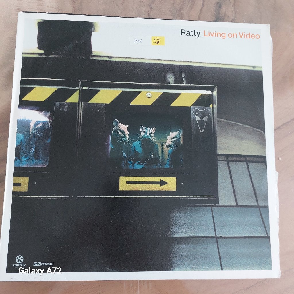 ratty living on video 12 inch maxi, Cd's en Dvd's, Vinyl | Dance en House, Trance, Ophalen of Verzenden, Zo goed als nieuw, 12 inch