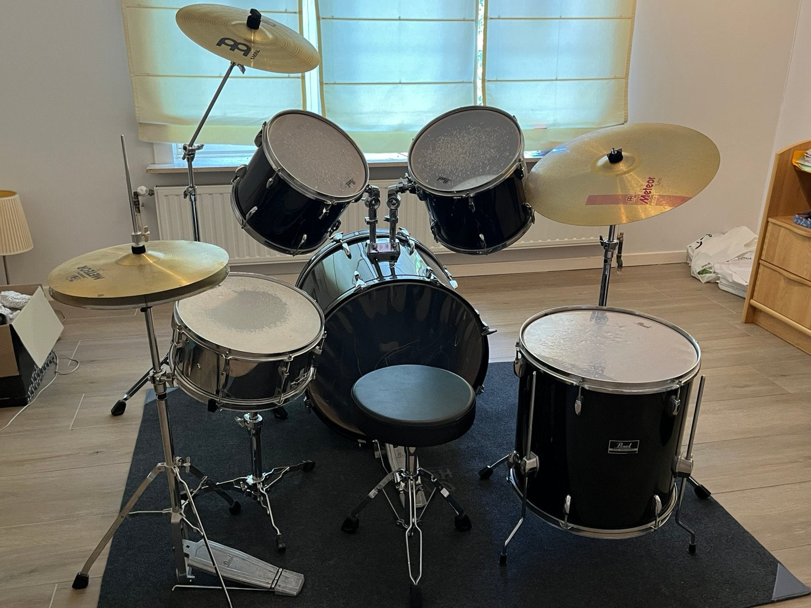 Drumstel, Muziek en Instrumenten, Drumstellen en Slagwerk, Ophalen, Gebruikt, Pearl
