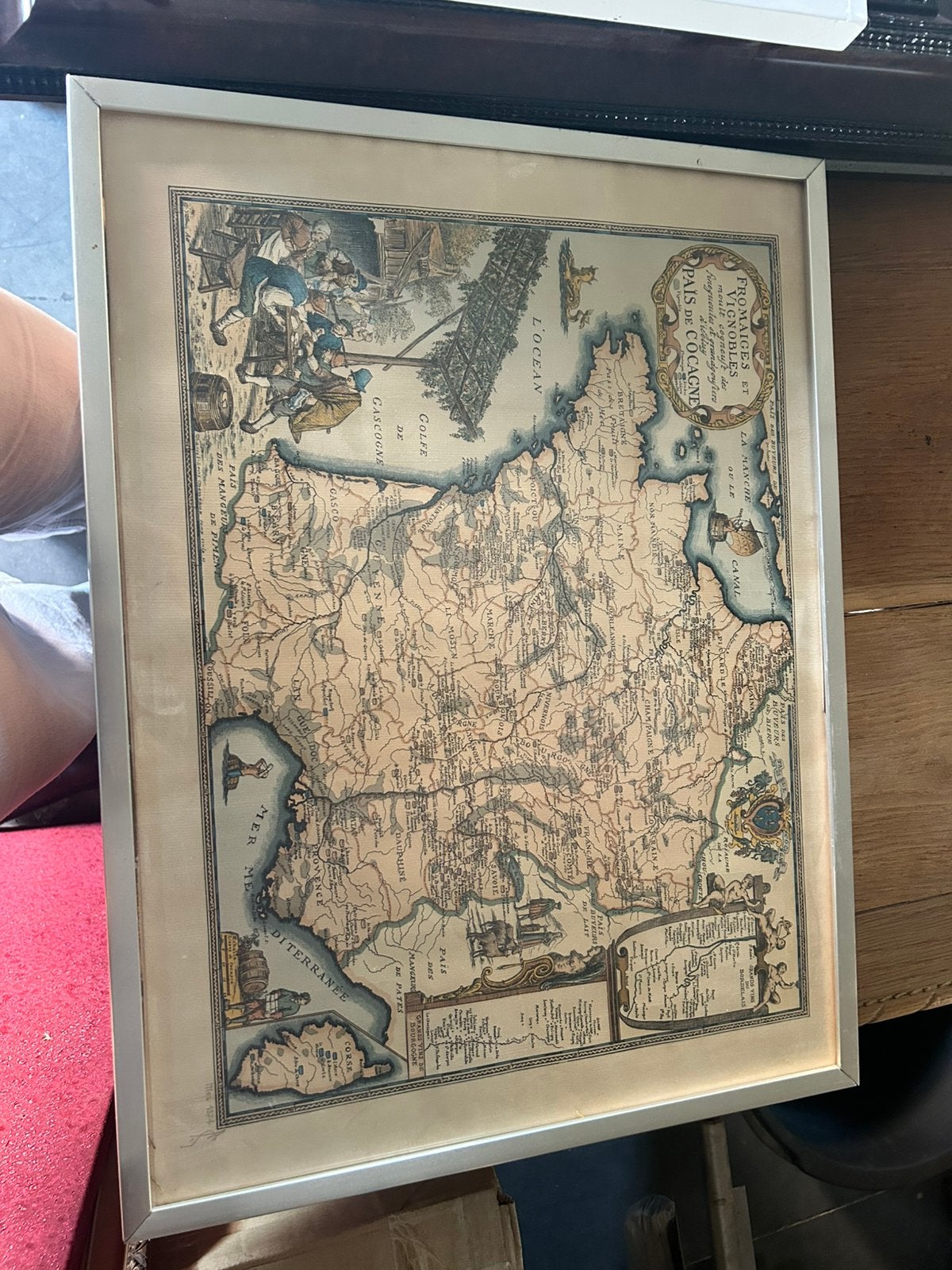 Carte du Pais de Cocagne (Fromaiges et Vignobles), Livres, Atlas & Cartes géographiques, Enlèvement ou Envoi, Comme neuf, France