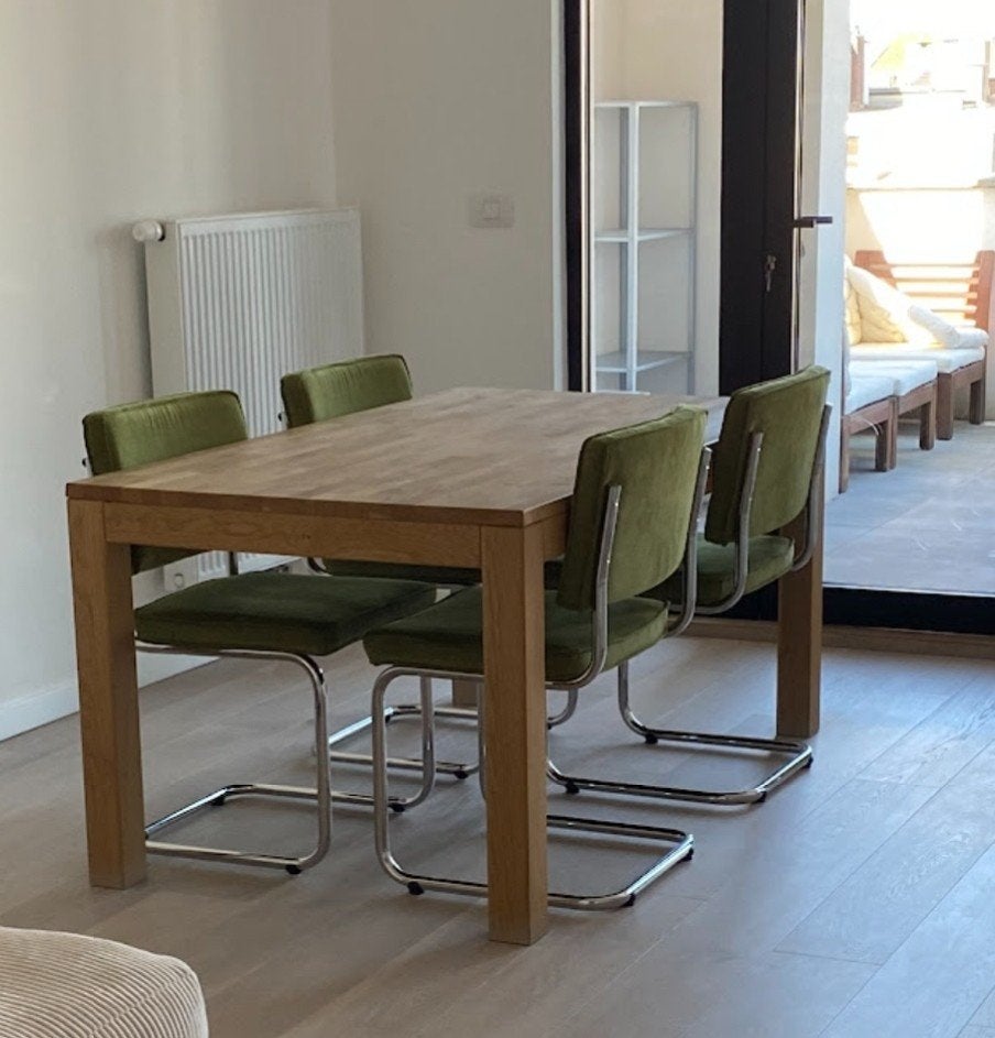 Design eikenhout tafel, Huis en Inrichting, Tafels | Eettafels, Ophalen