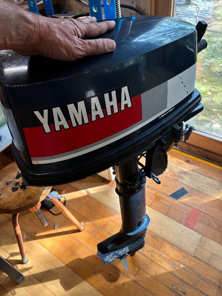 Iconische Yamaha 4pk 2tkt LANGSTAART, Watersport en Boten, Ophalen, Minder dan 5 pk, Zo goed als nieuw, Buitenboordmotor