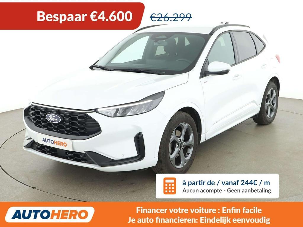 Ford Kuga 1.5 EcoBoost ST-Line (bj 2024), Auto's, Voorwielaandrijving, Gebruikt, Adaptive Cruise Control, Wit