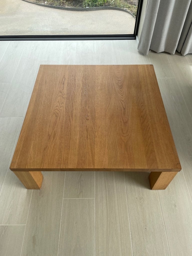 Strakke Salontafel (100x100x35.5), Huis en Inrichting, Ophalen, Gebruikt, 50 tot 100 cm, Vierkant