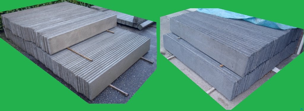 antraciet betonpalen schutting beton palen platen planken, Jardin & Terrasse, Traverses & Bordures, Neuf, Autres types, Béton
