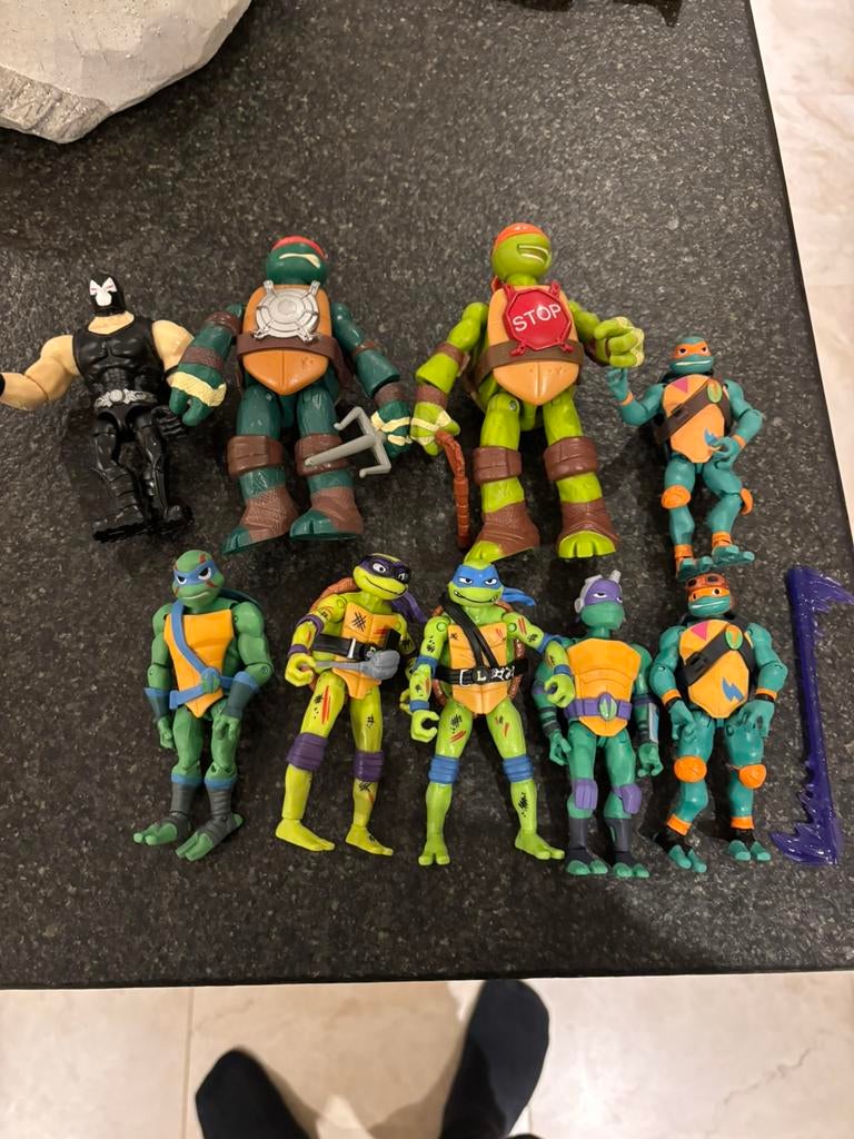 Turtles, Kinderen en Baby's, Speelgoed | Actiefiguren, Ophalen, Zo goed als nieuw