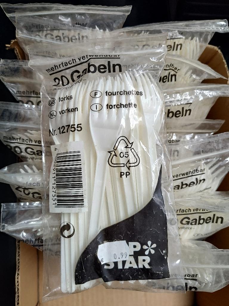 Plastic vorken, Huis en Inrichting, Keuken | Servies, Ophalen, Nieuw