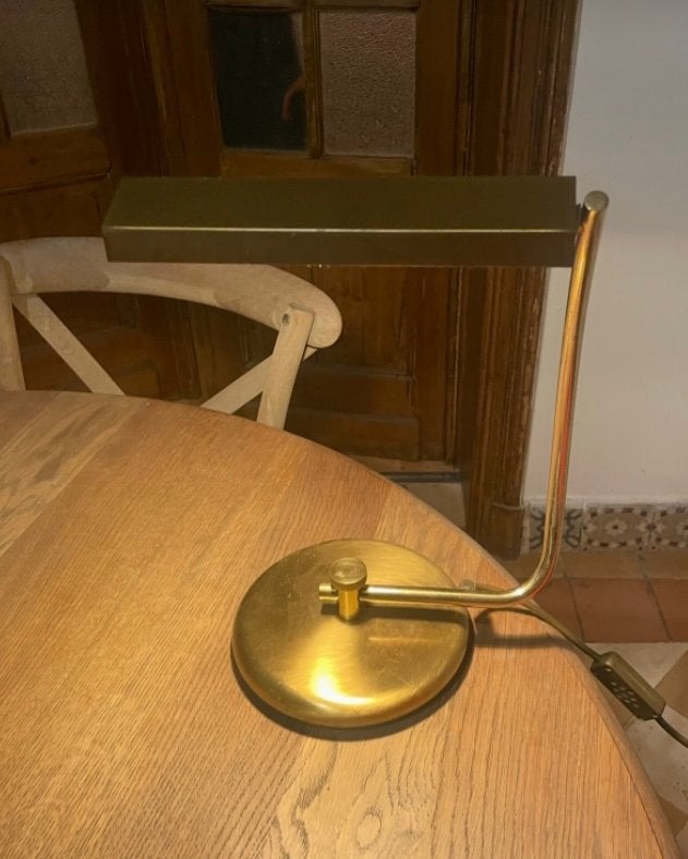 Lampe en cuivre vintage, Enlèvement, Comme neuf, Vintage