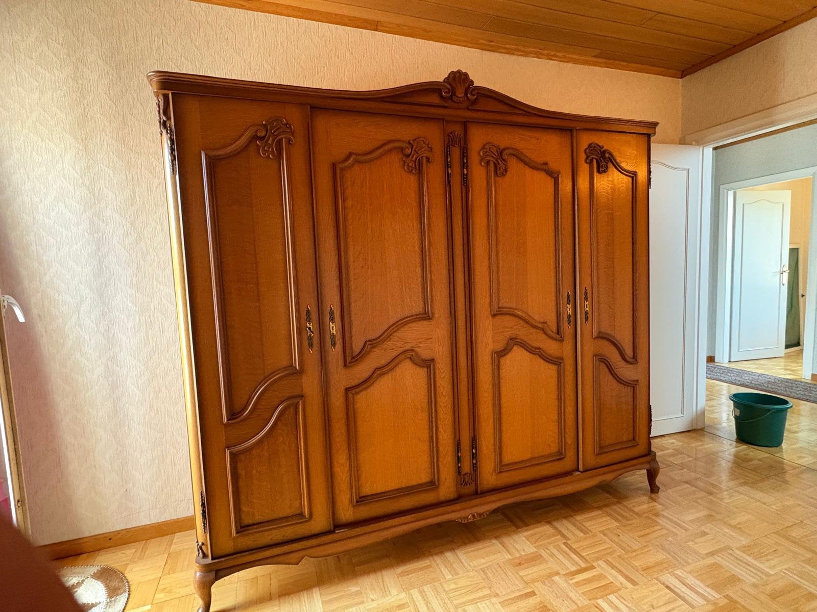 Vintage slaapkamer in eik, Ophalen, Gebruikt, Louis XV