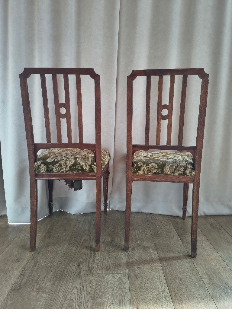 Lot Brocante stoelen, Maison & Meubles, Chaises, Autres couleurs, Klassiek, Bois, Deux