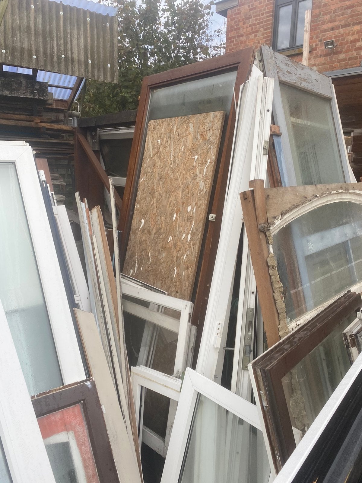 beaucoup de vitrages et châssis à donner, Bricolage & Construction, Enlèvement, Utilisé